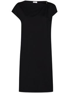 Brunello Cucinelli платье мини с короткими рукавами и кристаллами