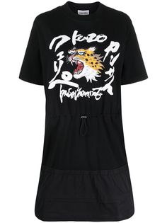 Kenzo платье с вышивкой