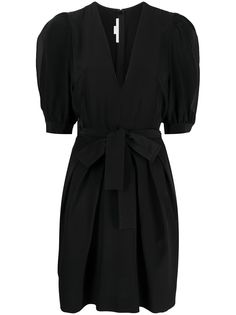 Stella McCartney платье с V-образным вырезом и поясом