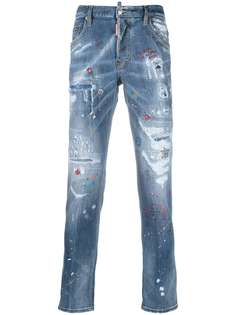 Dsquared2 джинсы с эффектом потертости
