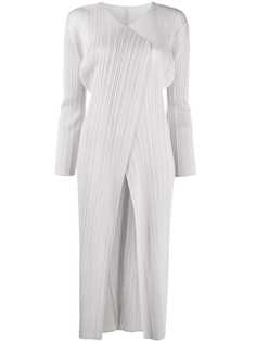 Pleats Please Issey Miyake легкое плиссированное пальто