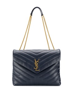 Saint Laurent сумка на плечо Loulou с тиснением