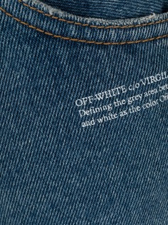 Off-White расклешенные джинсы с логотипом