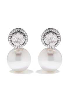 Yoko London серьги Starlight из белого золота со съемным жемчугом и бриллиантами