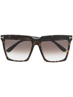 Tom Ford Eyewear солнцезащитные очки Sabrina в квадратной оправе