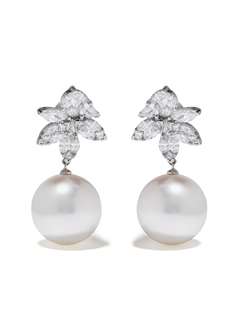 Yoko London серьги Starlight из белого золота с жемчугом и бриллиантами