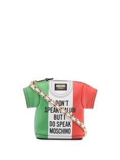 Moschino сумка на плечо с надписью