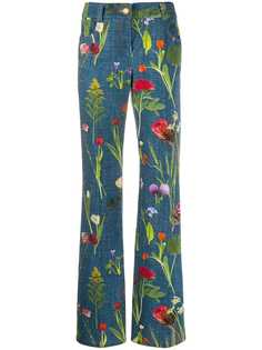 Boutique Moschino джинсы прямого кроя с цветочным принтом