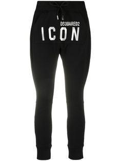 Dsquared2 спортивные брюки с логотипом и кулиской