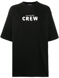 Balenciaga футболка Crew с логотипом