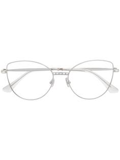 Jimmy Choo Eyewear очки в глянцевой оправе кошачий глаз