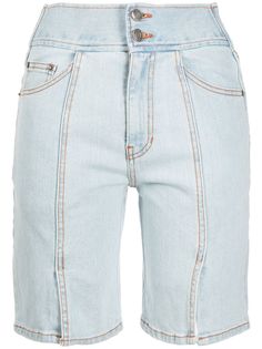SJYP джинсовые шорты с разрезом