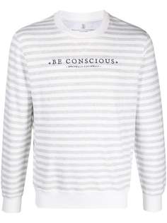 Brunello Cucinelli толстовка Be Conscious в полоску