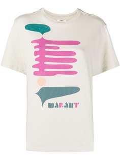 Isabel Marant Étoile рубашка с абстрактным принтом и короткими рукавами