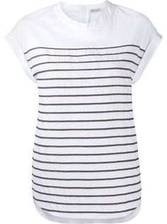 Brunello Cucinelli футбола в горизонтальную полоску