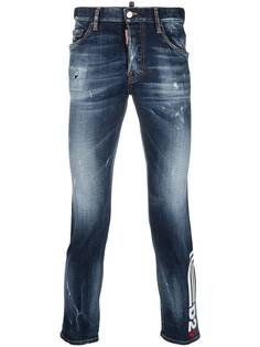 Dsquared2 укороченные джинсы с логотипом