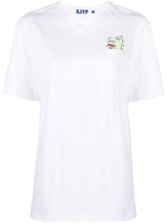SJYP футболка Dino с карманом