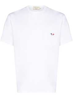 Maison Kitsuné футболка с нашивкой Tricolour Fox Head