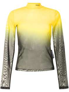 Ground Zero сетчатый топ с эффектом омбре