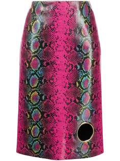 Versace юбка со змеиным принтом