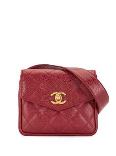 Chanel Pre-Owned стеганая поясная сумка 1992-го года с логотипом CC