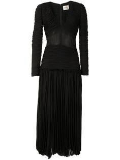 Khaite плиссированное платье The Mary из ткани жоржет