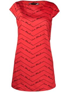 Love Moschino платье-трапеция с логотипом