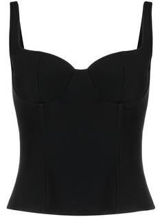 Alexander McQueen топ-корсет с вырезом в форме сердца
