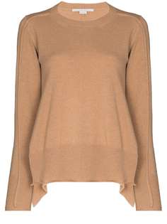 Stella McCartney джемпер асимметричного кроя с круглым вырезом