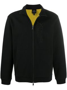 Armani Exchange толстовка с вышитым логотипом