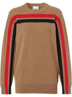 Burberry кашемировый свитер с контрастными полосками