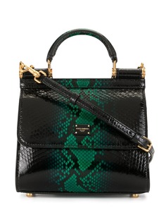 Dolce & Gabbana сумка-тоут Sicily с тиснением под кожу змеи
