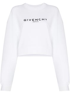 Givenchy укороченная толстовка с логотипом