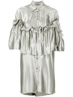 MM6 Maison Margiela ruffle layered shirt dress
