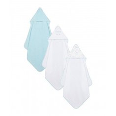Полотенца с капюшоном "Тигренок", 3 шт., голубой Mothercare