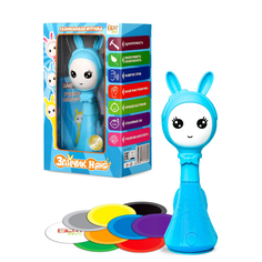 Интерактивная игрушка BertToys Умный Зайчик Няня, голубой