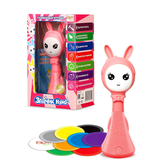 Интерактивная игрушка BertToys Умный Зайчик Няня, розовый