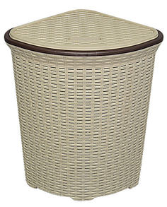 Корзина Виолет бельевая с крышкой угловая Ротанг, 60 л Violet
