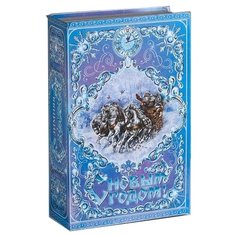 Коробка подарочная Дарите счастье Зимняя сказка, 20 х 5 х 12.5 см голубой