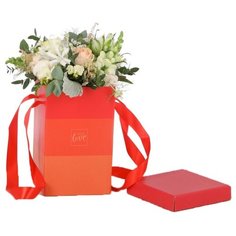 Коробка подарочная Дарите счастье «С любовью» 17 х 25 см красный