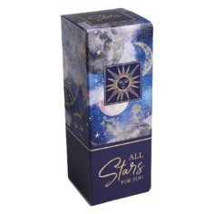 Коробка подарочная Дарите счастье Stars 33.6 х 12 х 12 см синий