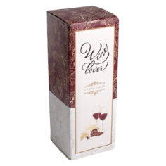 Коробка подарочная Дарите счастье Its vine oclock 33.6 х 12 х 12 см белый/коричневый