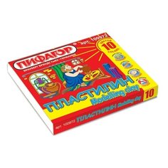 Пластилин Пифагор 10 цветов 200г (100972)
