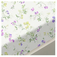 Простыня Сказка Душистый горошек 90 х 200 см светло-желтый