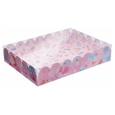 Коробка подарочная Дарите счастье Вкусности 40 x 8 x 30 см розовый