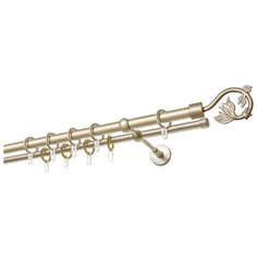 Карниз двухрядный Уют 681-682К.D20 ОСТ Крокус (240 см) шампань