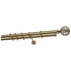 Карниз двухрядный Уют 691К.24.D16 ОСТ Шар ажурный (280 см) бронза
