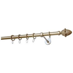 Карниз однорядный Уют 651-654.D25 ОСТ Кедр (160 см) шампань