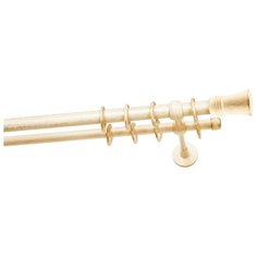 Карниз двухрядный Уют 683-687КВВ.D20 ОСТ Гиро (160 см) ваниль/золото