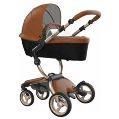 Коляска-трансформер Mima Xari (2 в 1) camel/sandy beige/champagne frame, цвет шасси: золотистый
